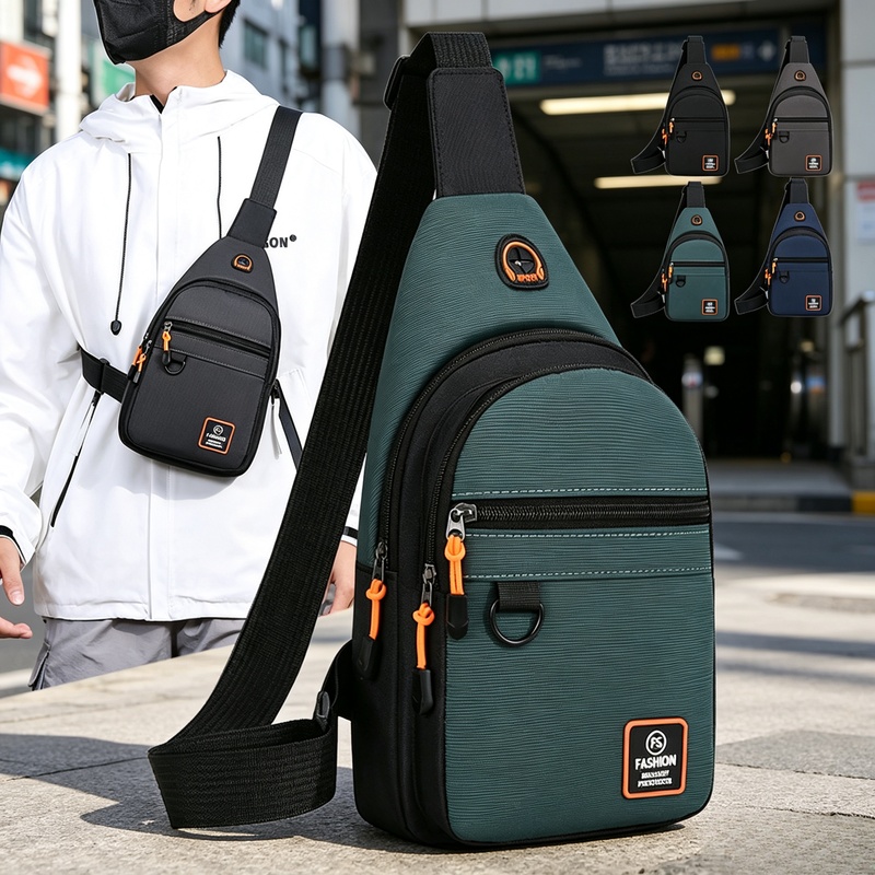 Cycling Commute Bag - Men Waterproof Sports Crossbody Chest Bag