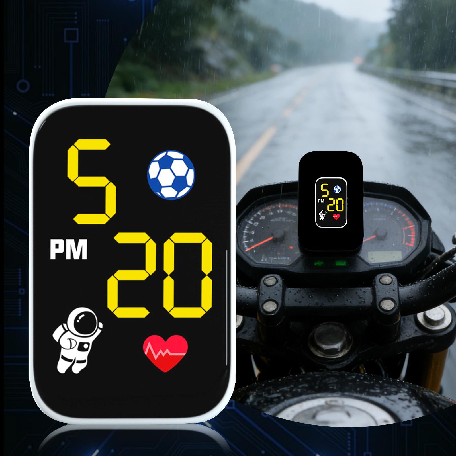 Motorbike Digital Clock Small  - đánh giá và giá Cycling In City
