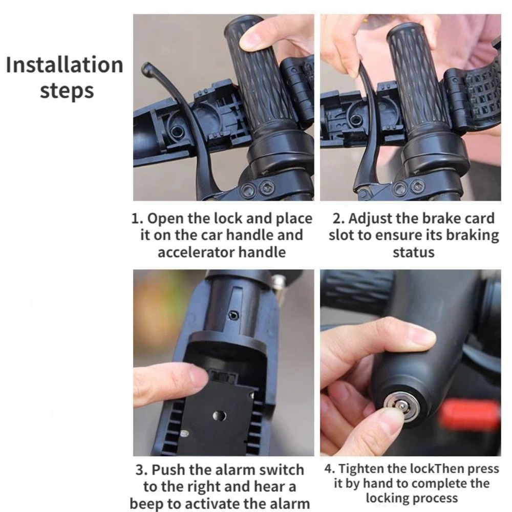 110dB Motorcycle Handlebar Ala - đánh giá và giá Commuter Bike Lock