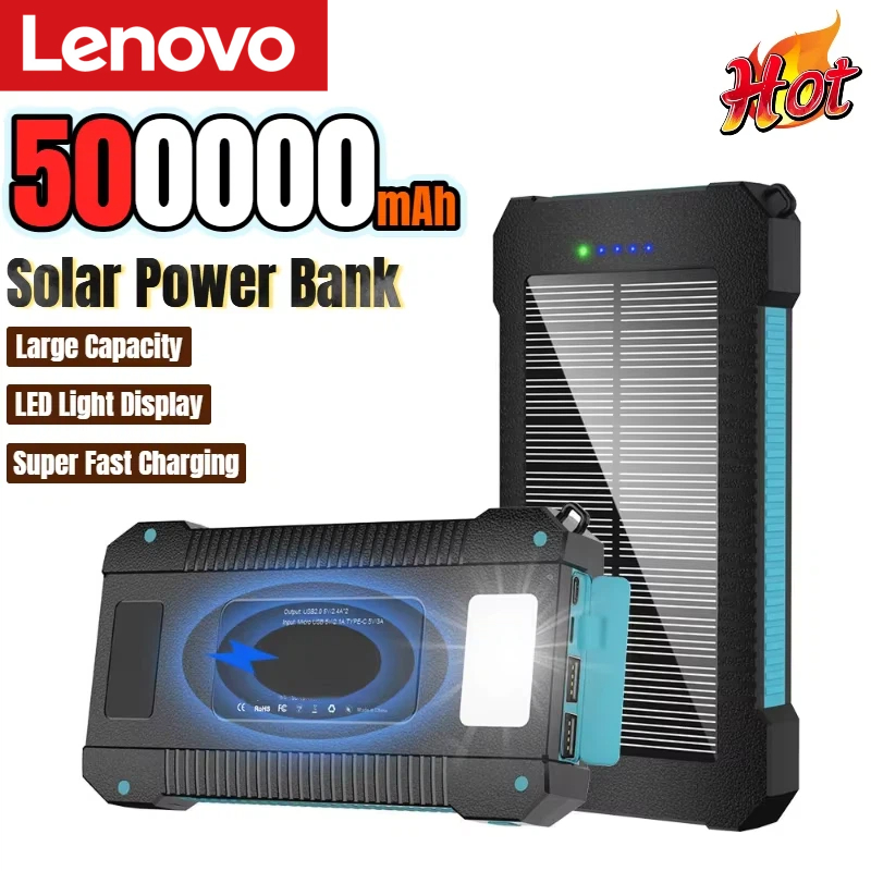 Lenovo 500000mAh Solar Power B - đánh giá và giá Usb Charger Dynamo