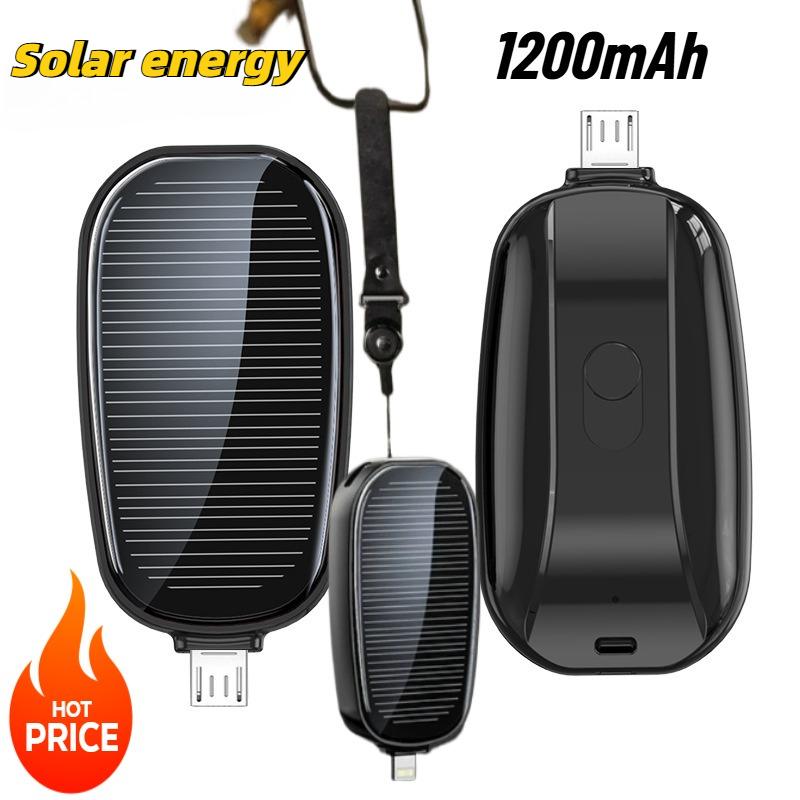 1200mAh Solar Mini Power Bank  - đánh giá và giá Usb Charger Dynamo