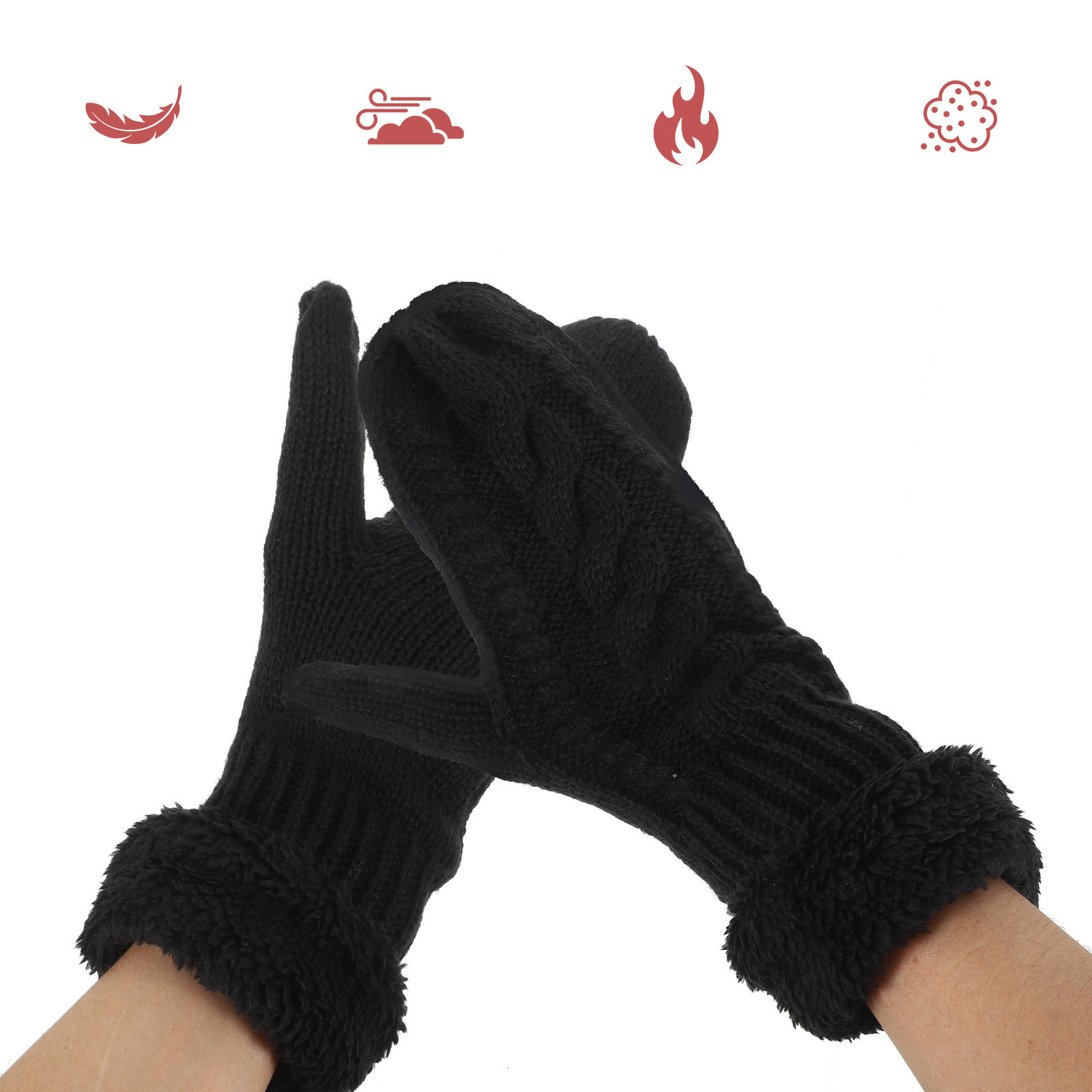 1Pair Adult Winter Gloves Thic - đánh giá và giá Winter Cycling Commute