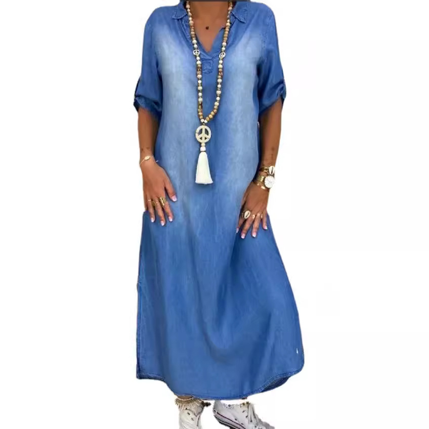 Loose Women's Denim Dress Wash - đánh giá và giá Cycling Commute Outfit
