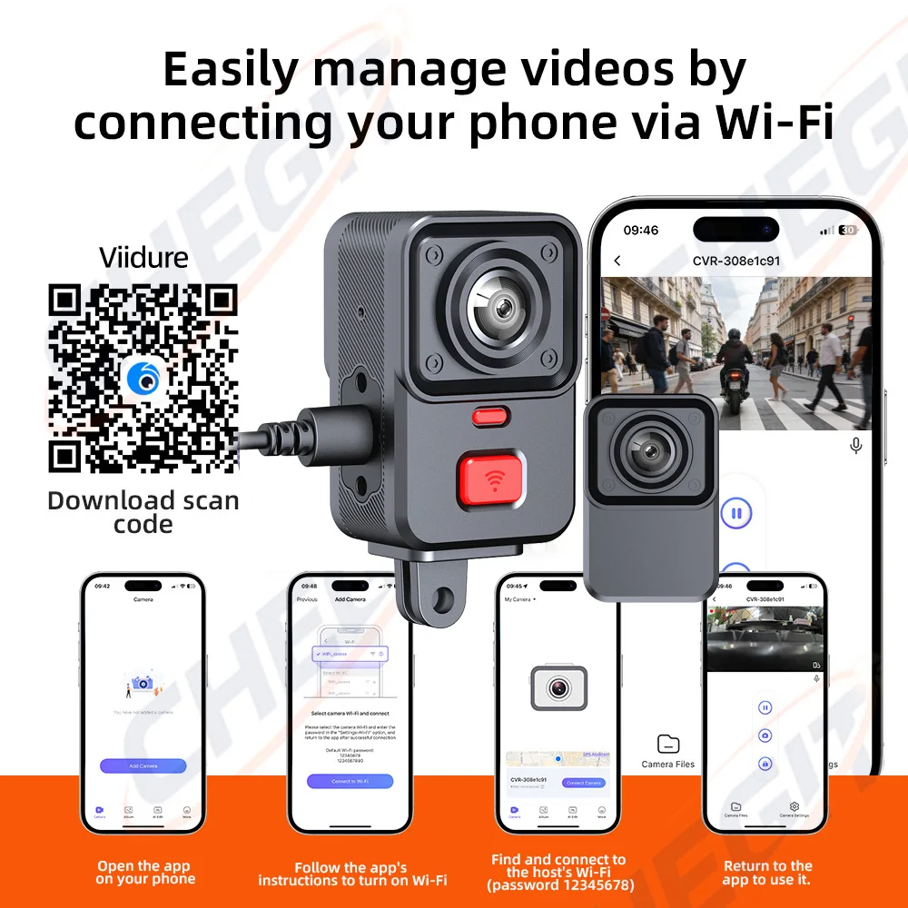 2 Camera Motorcycle DVR 2K HD  - đánh giá và giá Cycling Loop