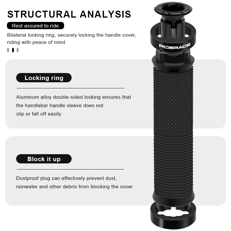 1Pair Bike Grip With End Cap F - đánh giá và giá Commuter Bike Lock