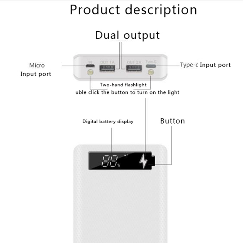 5X18650 Powerbank Di Động Pove - đánh giá và giá Usb Charger Dynamo