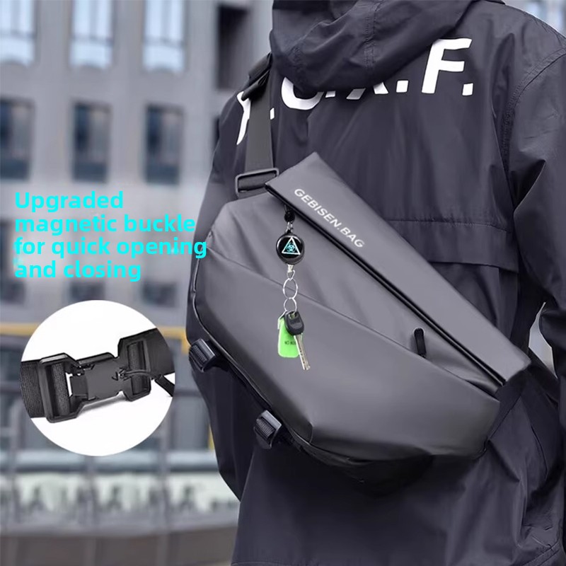 Magnetic Buckle Men Crossbody  - đánh giá và giá Cycling Commute Bag
