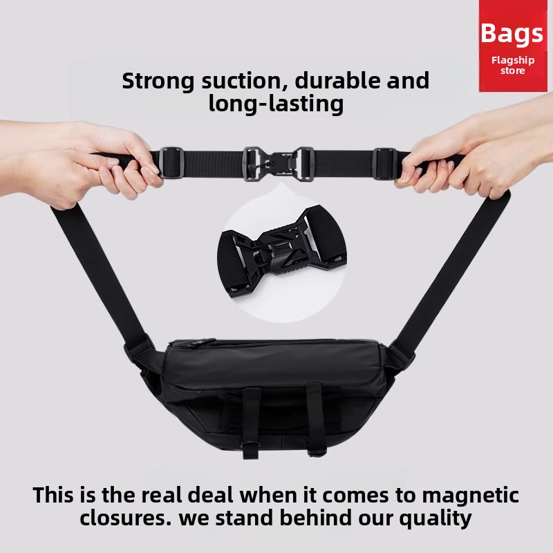 Magnetic Buckle Men Crossbody  - đánh giá và giá Cycling Commute Bag